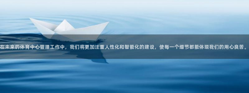 必一体育下载移动版：在未来的体育中心管理工作中，我们将更加注